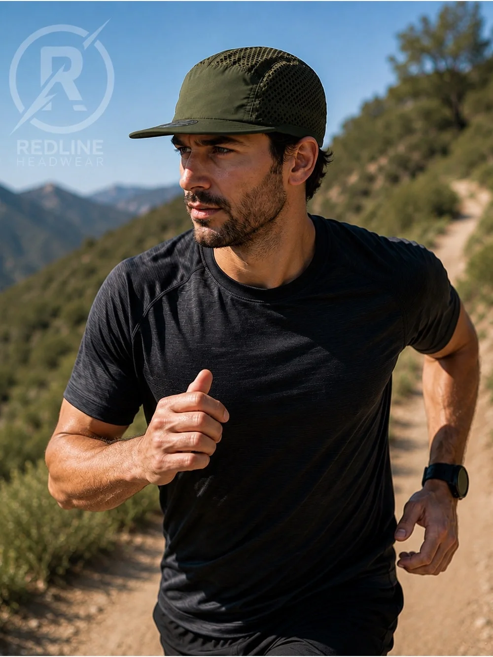 Men’s Lightweight Mesh Running Hat – Quick Dry Sports Cap, Breathable Outdoor